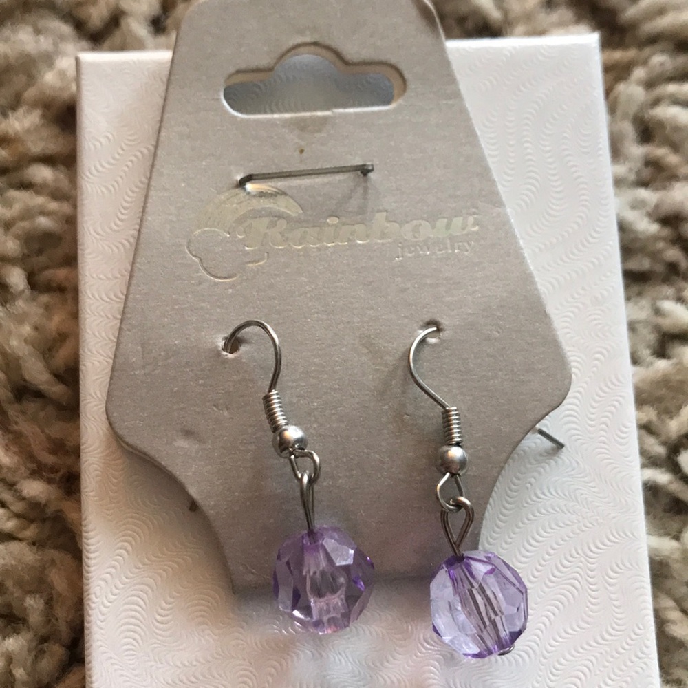 Purple earrings